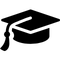Icon van een studentenhoed ter indicatie van het opleidingsniveau