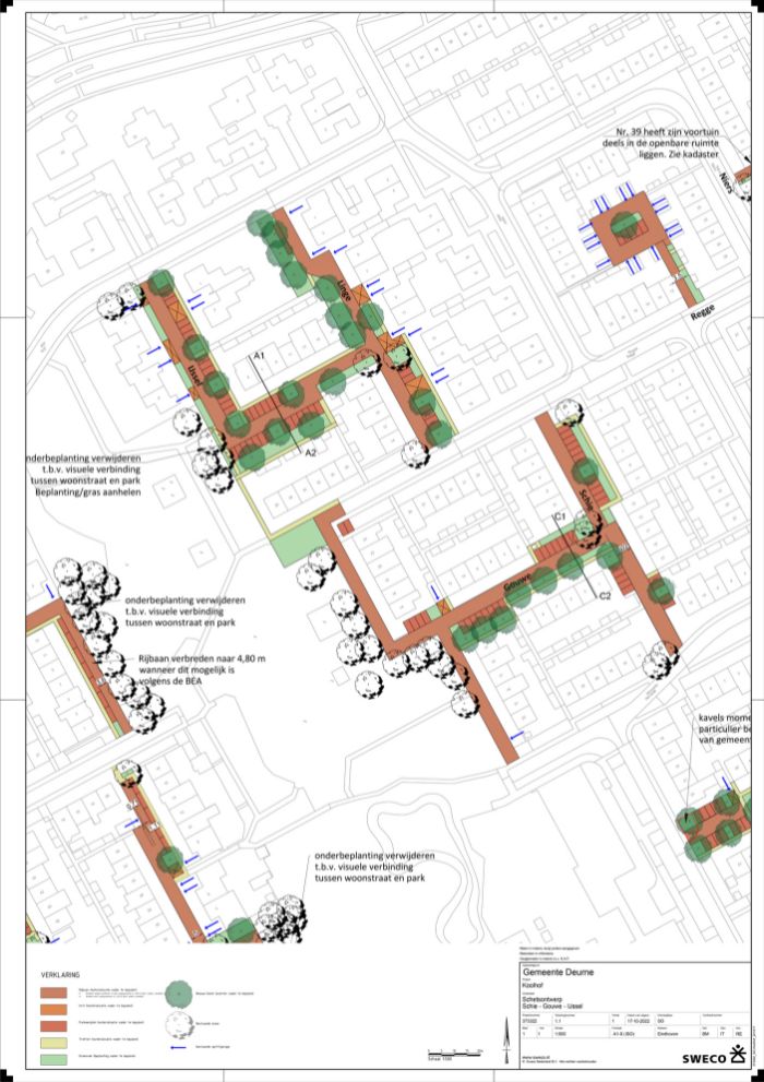 Schematische weergave plan 2 wijk Koolhof