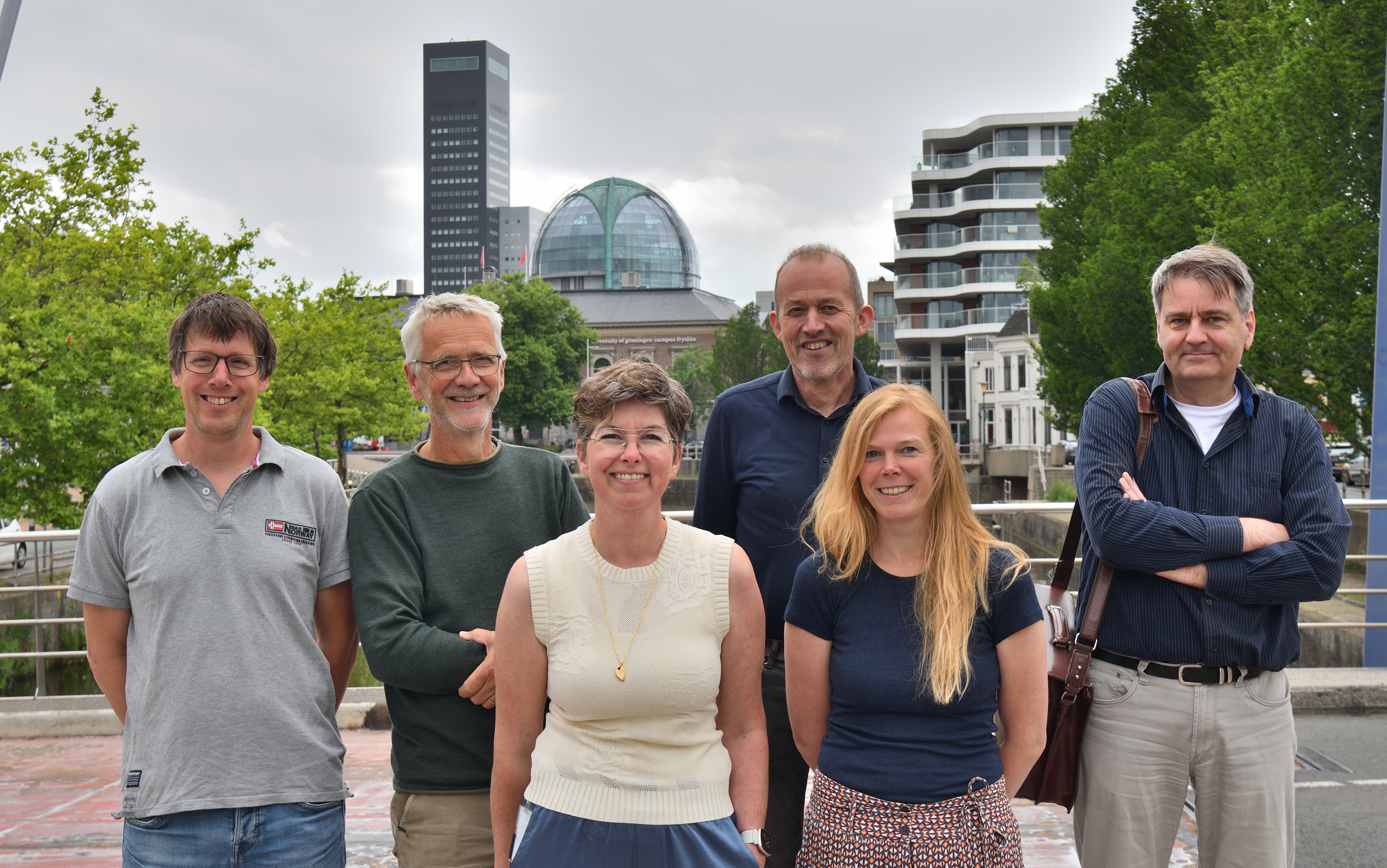 Een groepsfoto van het team van Ruimtelijke kwaliteit, Erfgoed en Landschap.