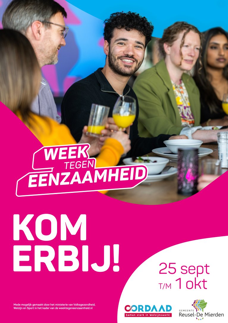 Afbeelding van voorkant flyer week tegen eenzaamheid
