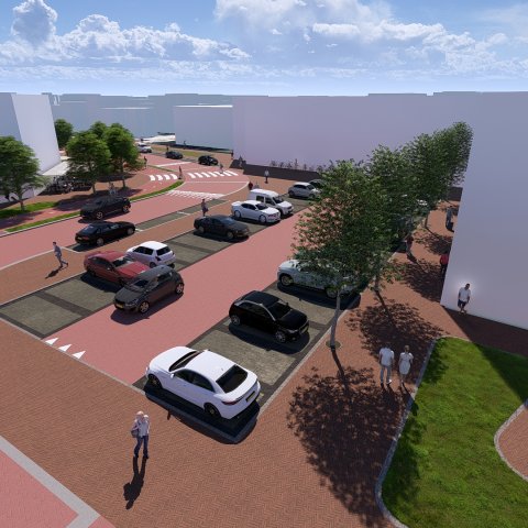 visualisatie parkeerplaats Markt 1