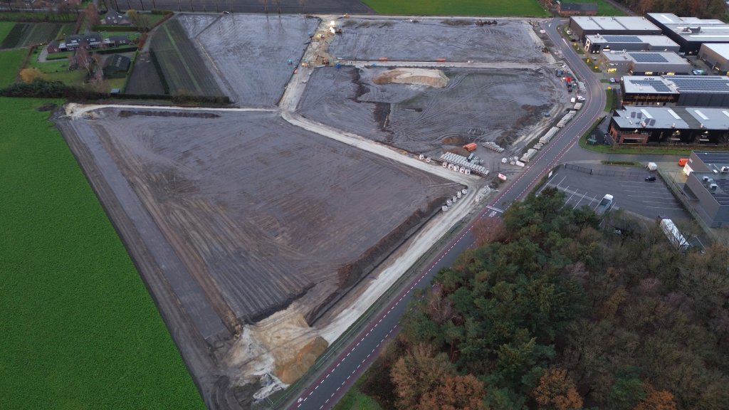 Bovenaanzicht bedrijventerrein Kleine Hoeven II