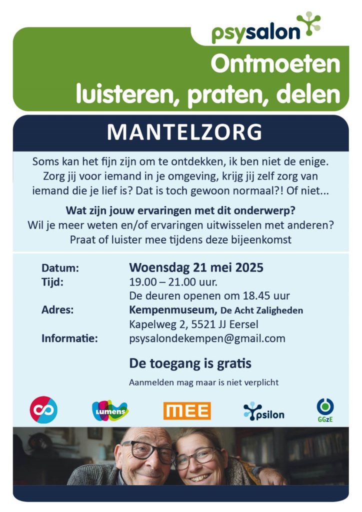 poster met informatie over de bijeenkomst