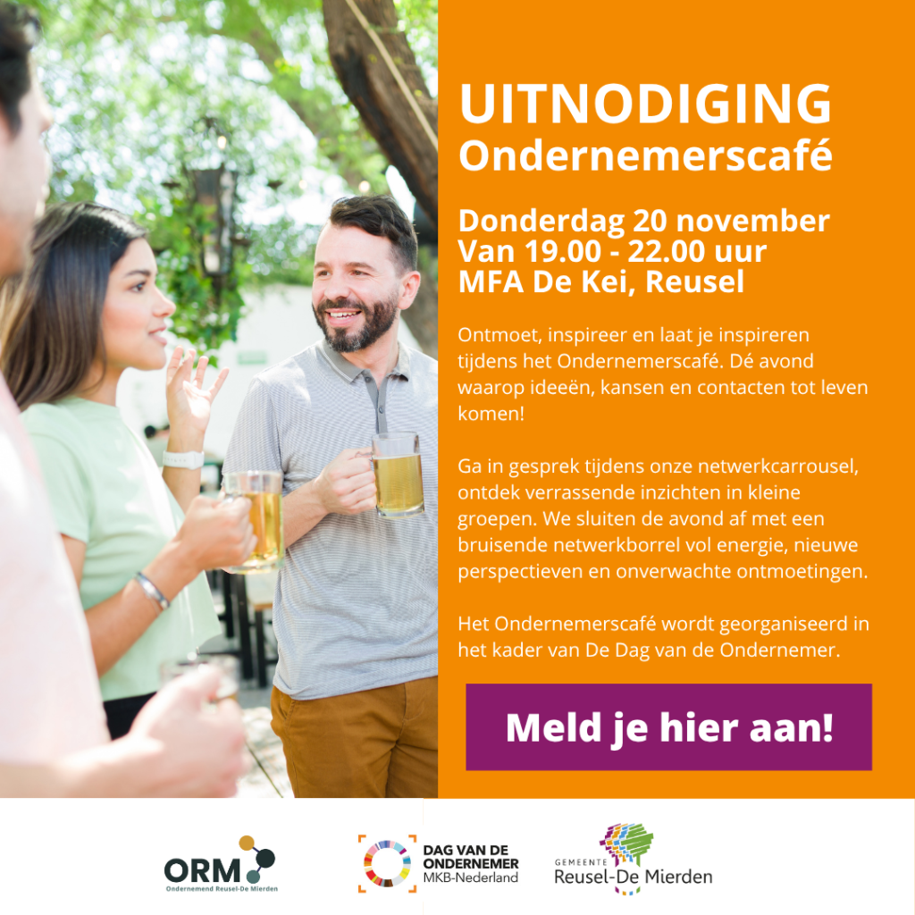 Uitnodiging ondernemerscafé 2025