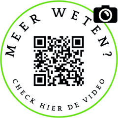 afbeelding van de QR-code met een link naar de video over de gebakjesactie