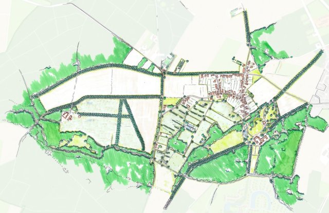 De reconstructie vindt plaats in de bebouwde kom van ‘t Reutje. Het plangebied voor de andere ontwikkelingen ligt tussen de Sint Josephstraat in het noorden, loopt via de Sint Josephstraat richting de Aerwinkelallee via Landgoed Aerwinkel naar de Vlootbeek in het zuidoosten, volgt dan de Vlootbeek in het zuiden en loopt via het Munnichsbos in het westen door tot aan de Heidestraat naar Roskam.