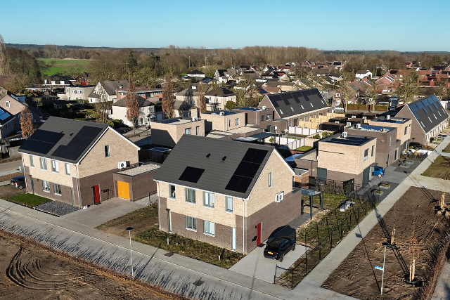 De nieuwbouw in het project Holsterveld.