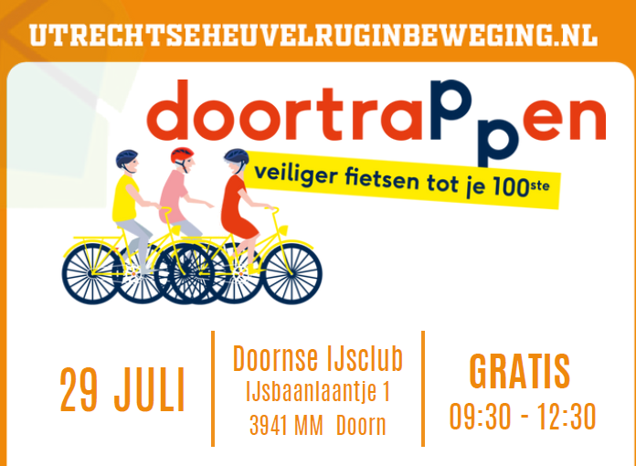 Poster Doortrappen: Veilig fietsen voor senioren