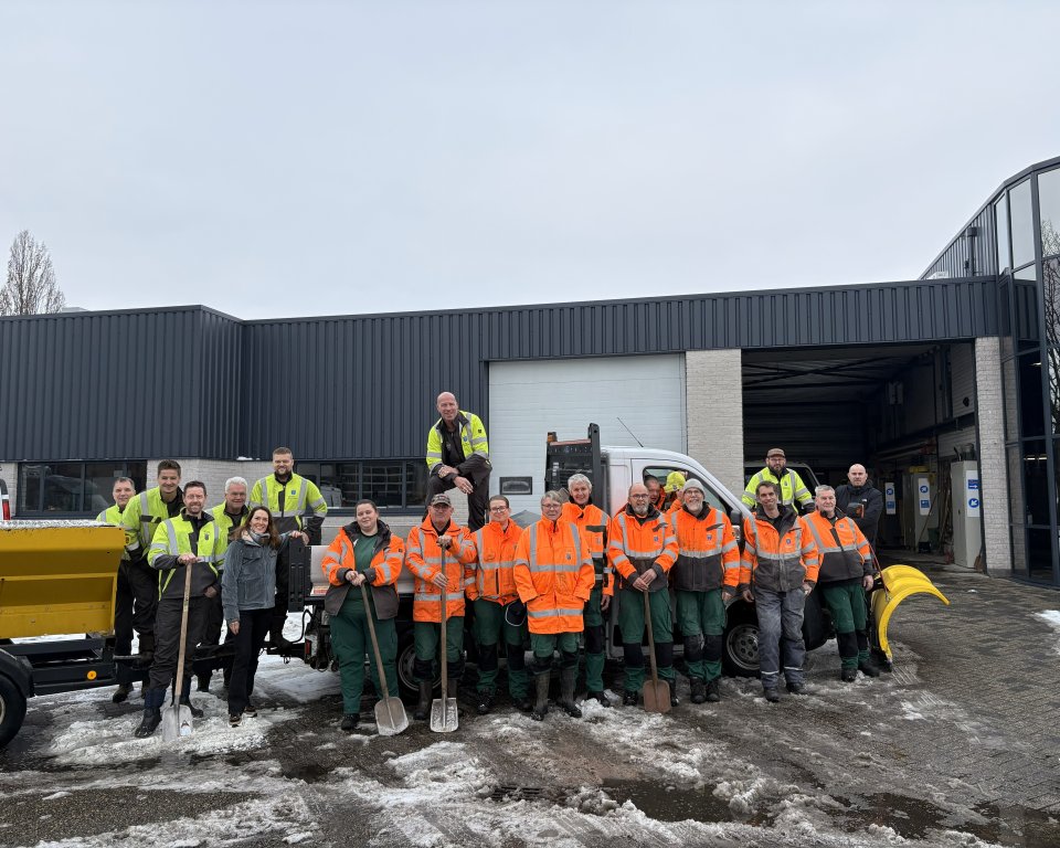 Foto de groendienst en de buitendienst