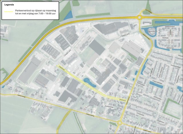 Bijlage 1: situatieschets instellen parkeerverbod Glashorst
