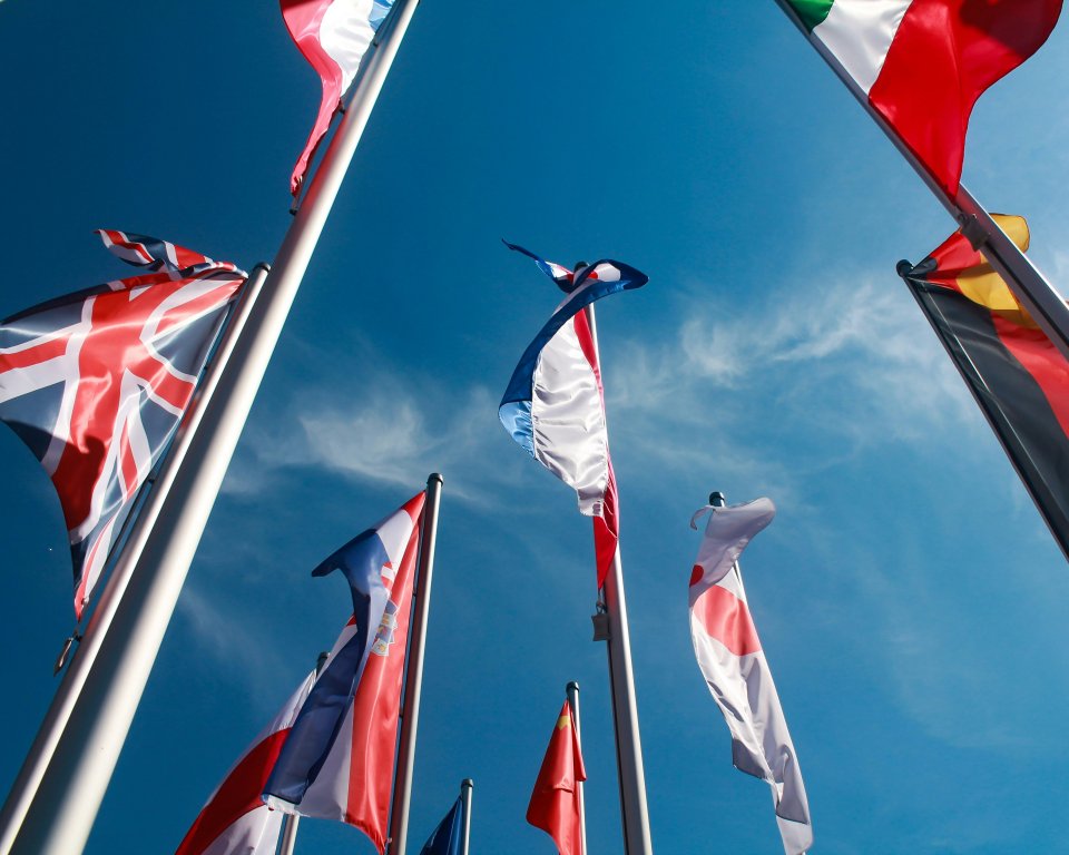 picture of various national flags