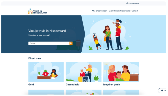 Website at home in Nissewaard