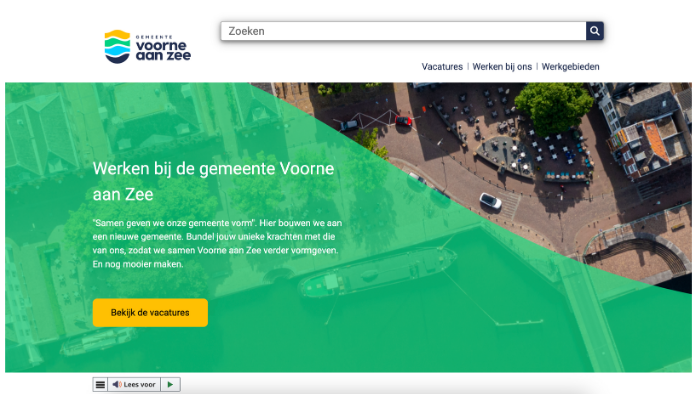 Website working at Voorne aa Zee