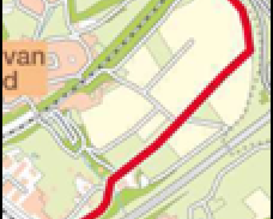 Plattegrond parkstadroute