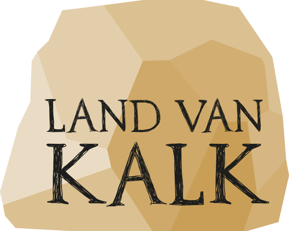 Kalksteen met tekst Land van Kalk