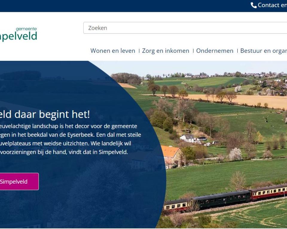 Nieuwe website gemeente Simpelveld