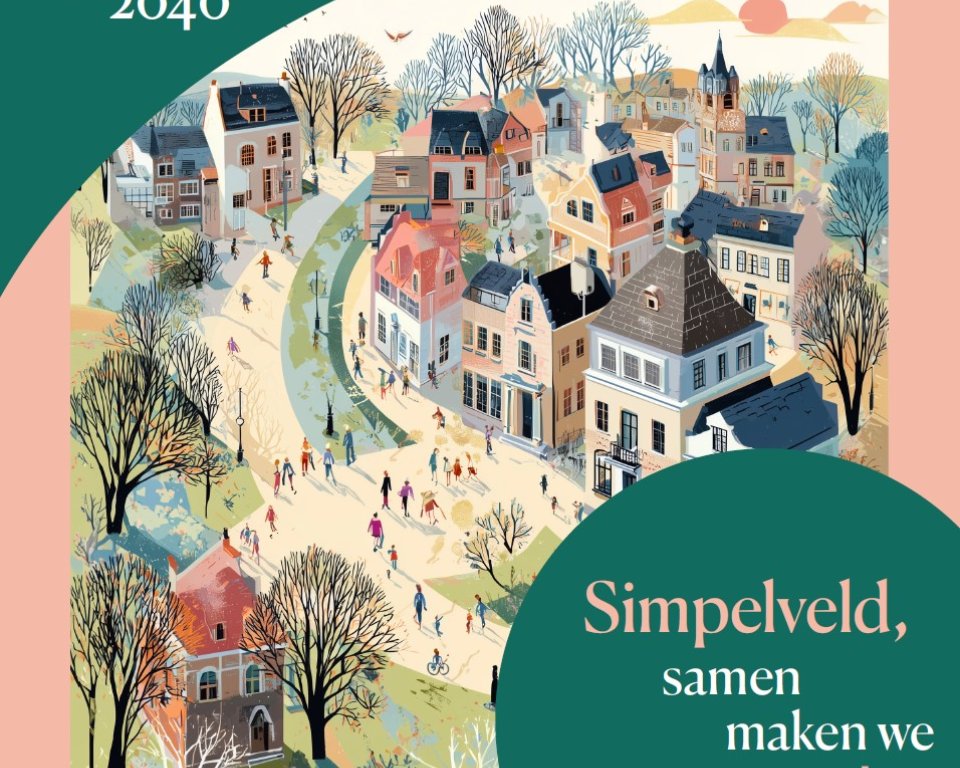 kaft boekje strategische visie met getekende huizen