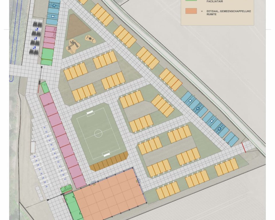 Tekening van de plattegrond