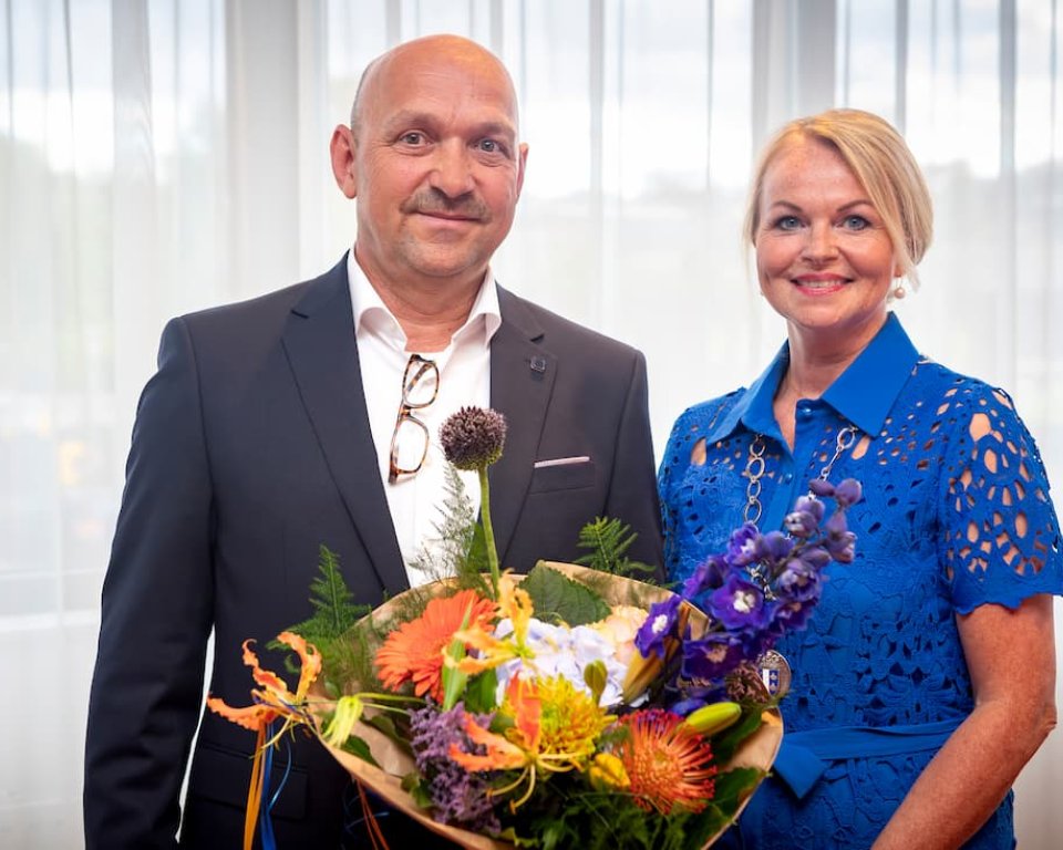 wethouder Spirk en burgemeester Scheepers