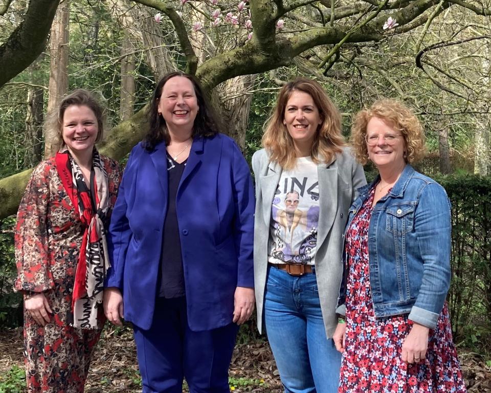 Judith Eurlings, Yvette Overtoom, Fenna Ograjensek en Andrea Ernes