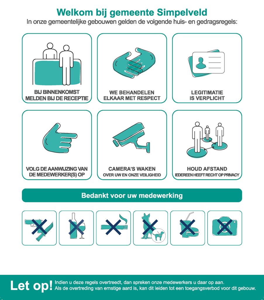 Infographic huis- en gedragsregels gemeente Simpelveld