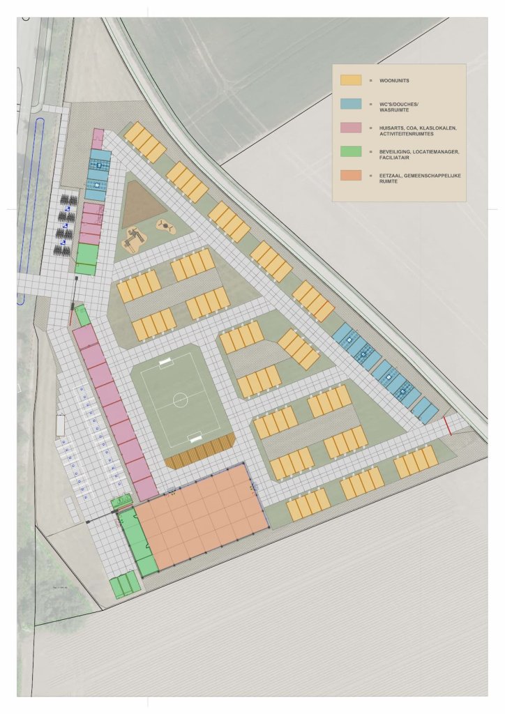 Tekening van de plattegrond