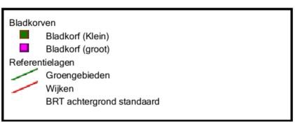 legenda bij plattegrond