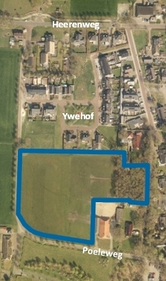 Plangebied woningbouw Poeleweg in IJhorst