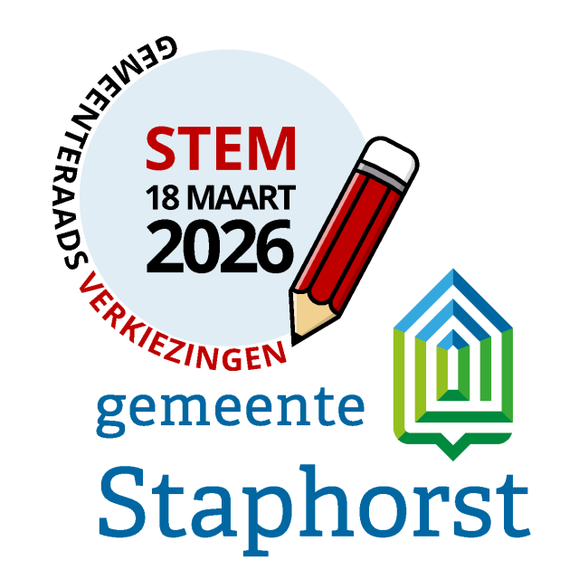 Logo Gemeenteraadsverkiezingen Stem 18 maart 2026