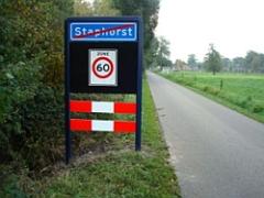 Verkeersbord kombord Staphorst
