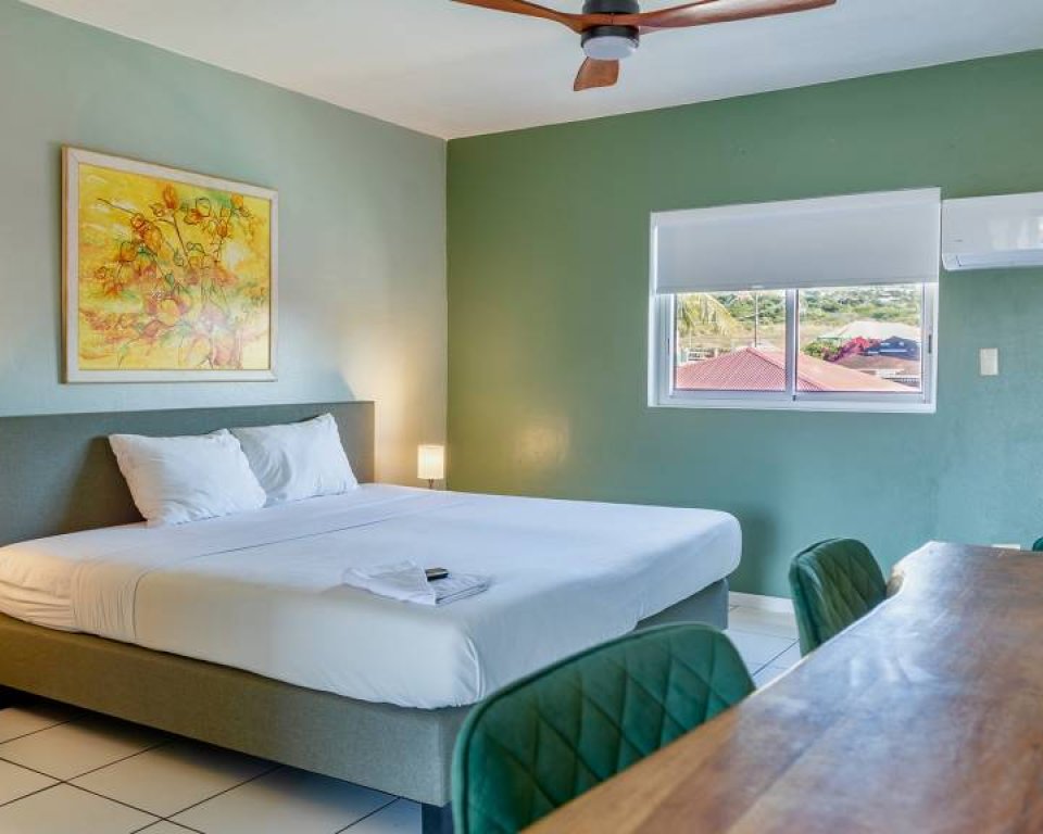 Images shows one of the rooms at talk of the town suites