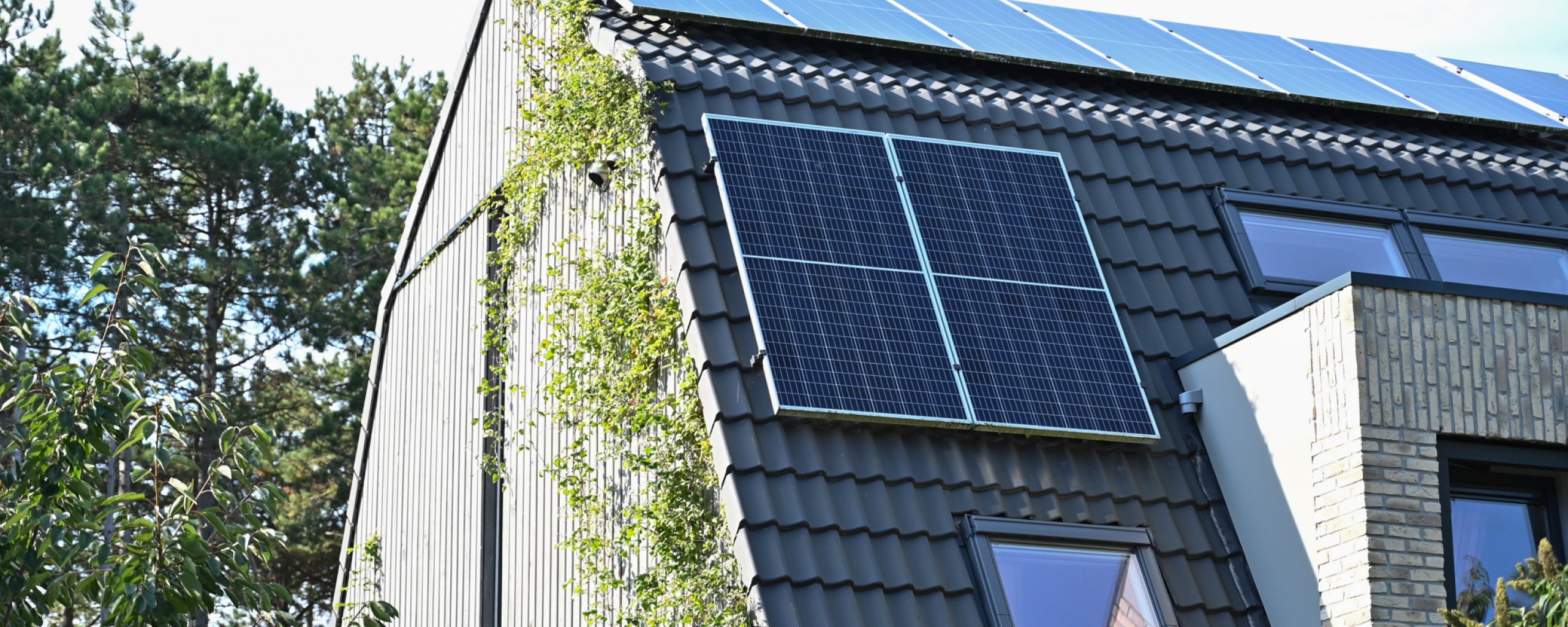 Huis met zonnepanelen