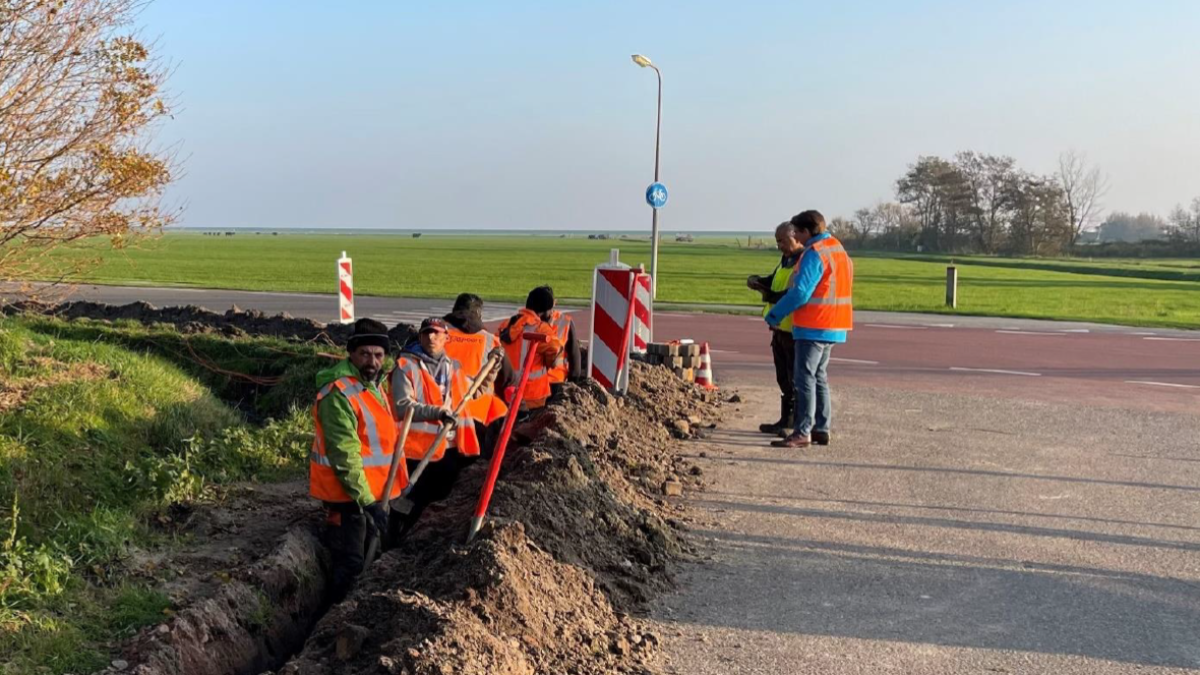 Aanleg van glasvezel op Terschelling vordert gestaag
