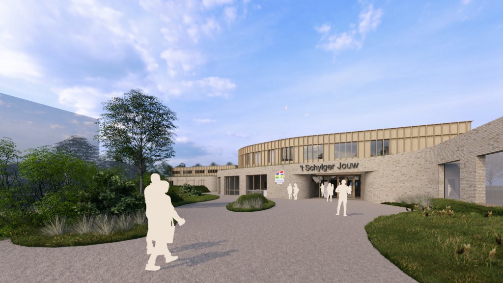 Impressie hoofdentree nieuw Schylger Jouw 