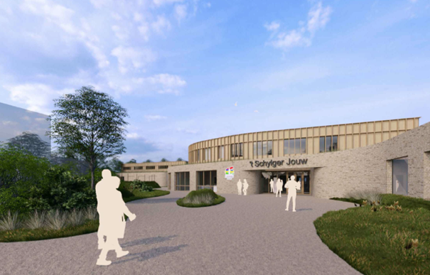 Een schetsimpressie van hoe het nieuwe Schylger Jouw eruit komt te zien