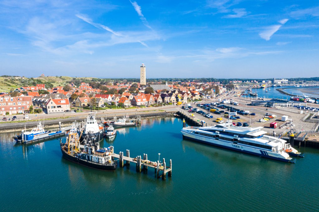 De haven van Terschelling