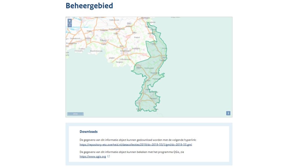 Figuur 3.BijlageXIII. Plaatje beheergebied Waterschap Limburg