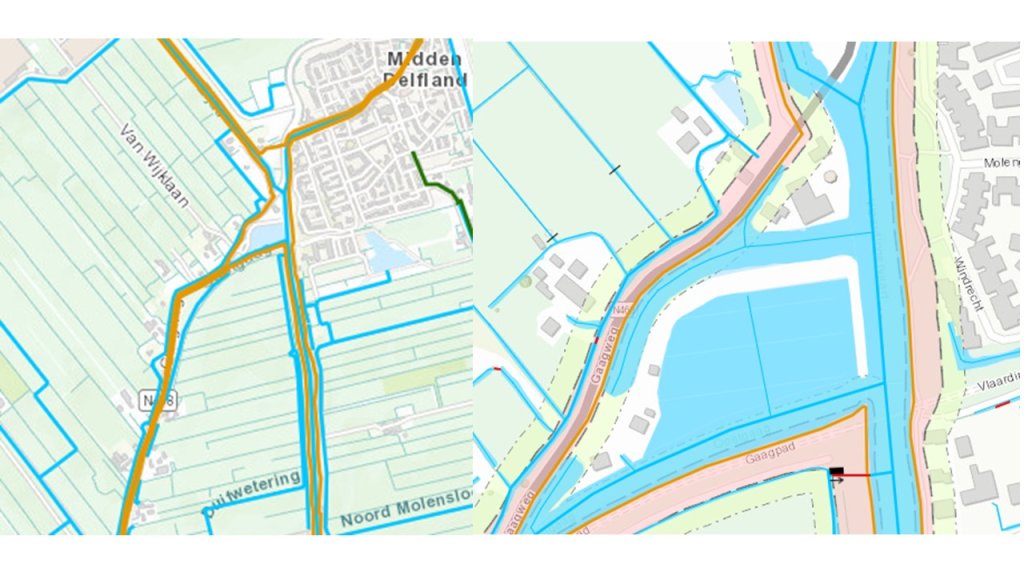 Figuur 12.H4. Geografische kaartlagen die via koppeling met regelgeving locatie specifieke regels mogelijk maken