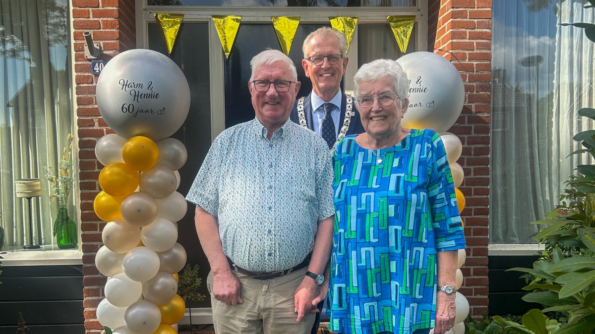 Echtpaar De Lange 60 jaar getrouwd