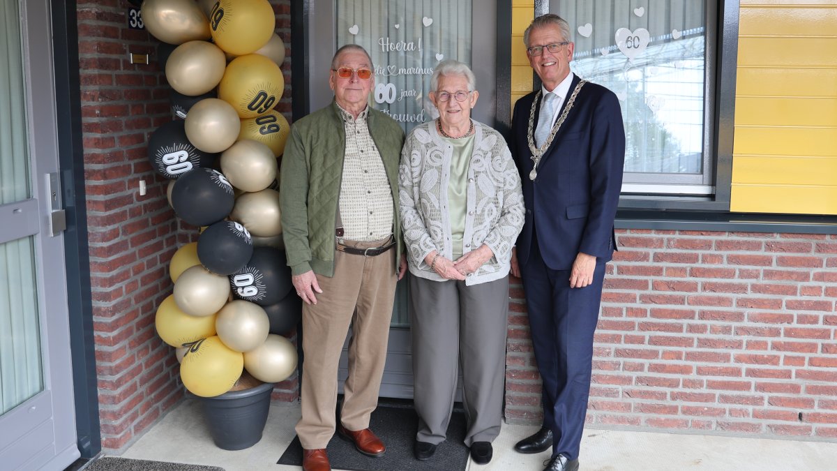 60 jaar getrouwd: Marinus en Lydie Slooijer