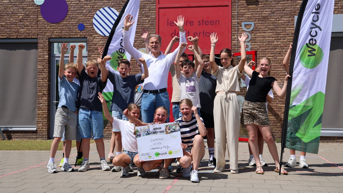 Basisschool Domino wint E-waste Race