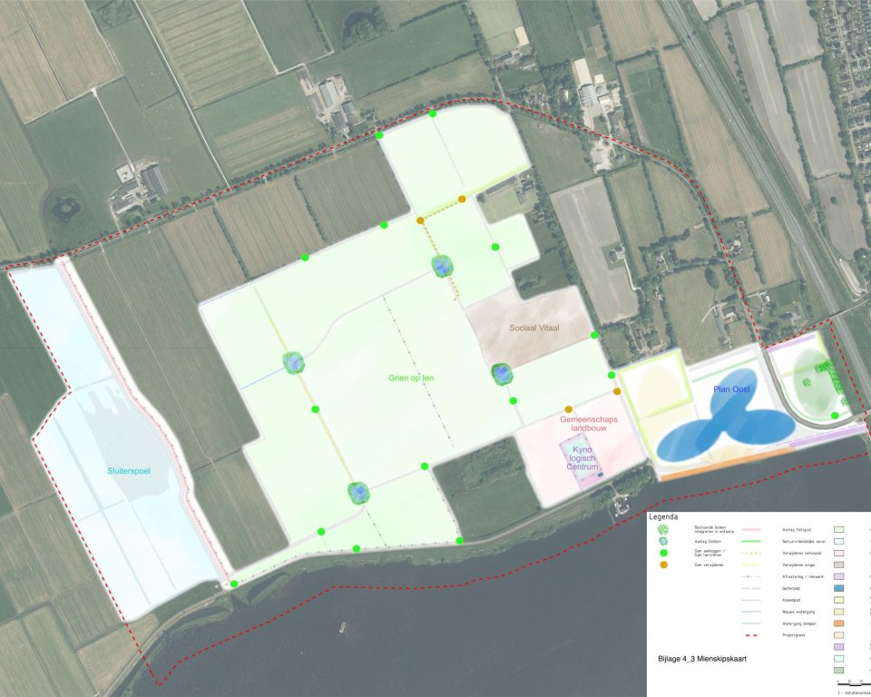 afbeelding situatietekening plannen Burgum-West