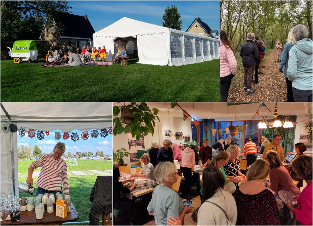 Ympresje Earnewald bloeit