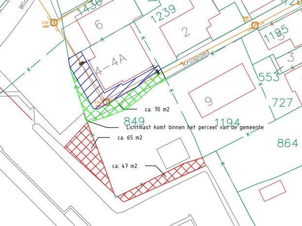 afbeelding perceel grond Krúspaad 4, Earnewâld