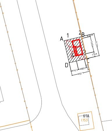 afbeelding perceel grond aan de Westersingel te Noardburgum