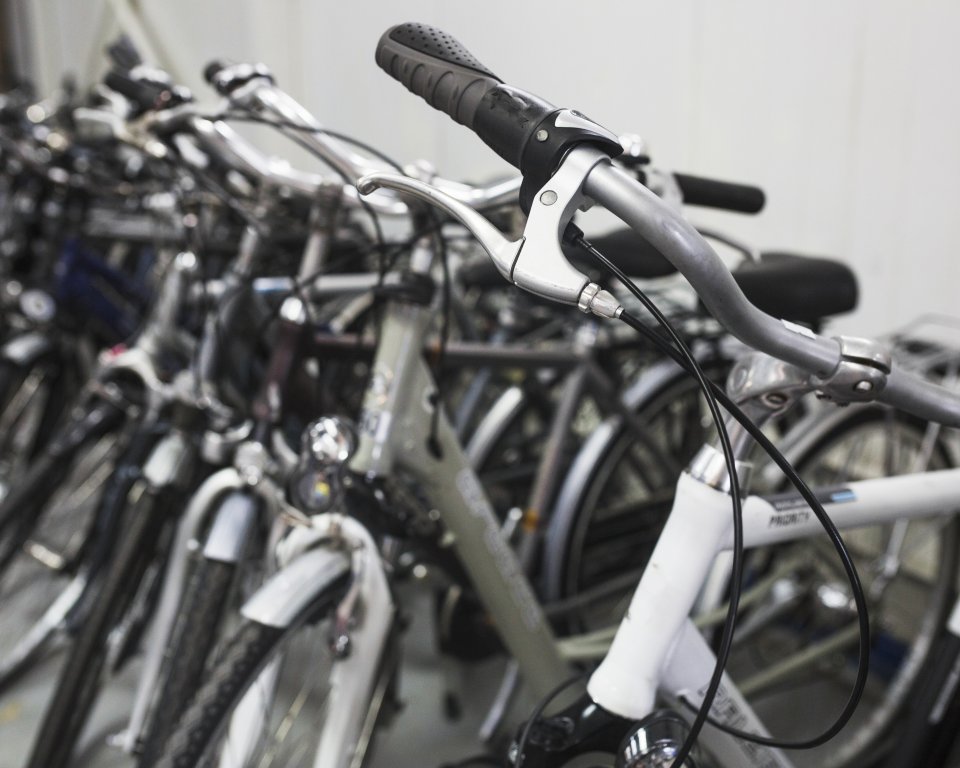 Foto met fietsen