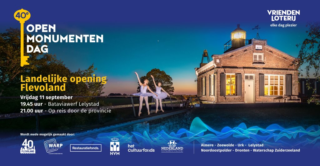 Uitnodiging Landelijke opening Flevoland voor Open monumentendag