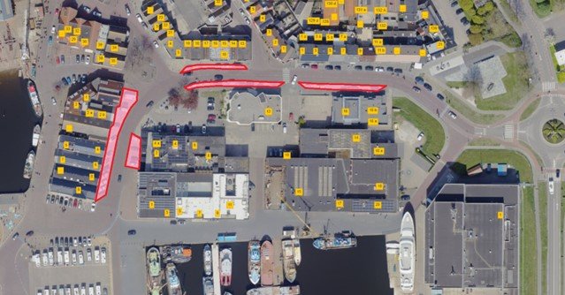 Plattegrond parkeerverbod Klifweg