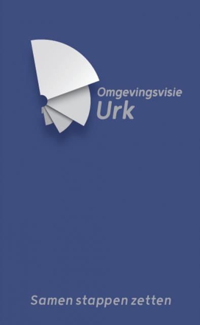 Blauw logo Omgevingsvisie Urk, Samen stappen zetten