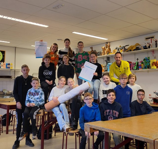 Klas 1KB2 van het Berechja college